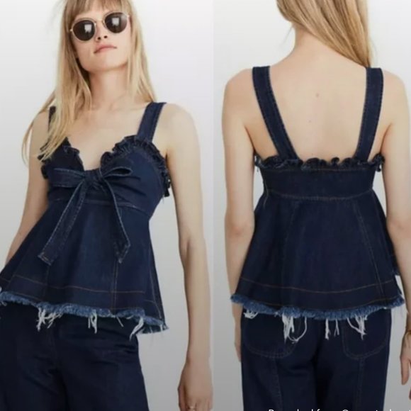 Madewell Tops - NWT Madewell x Karen Walker Trianon Denim Top